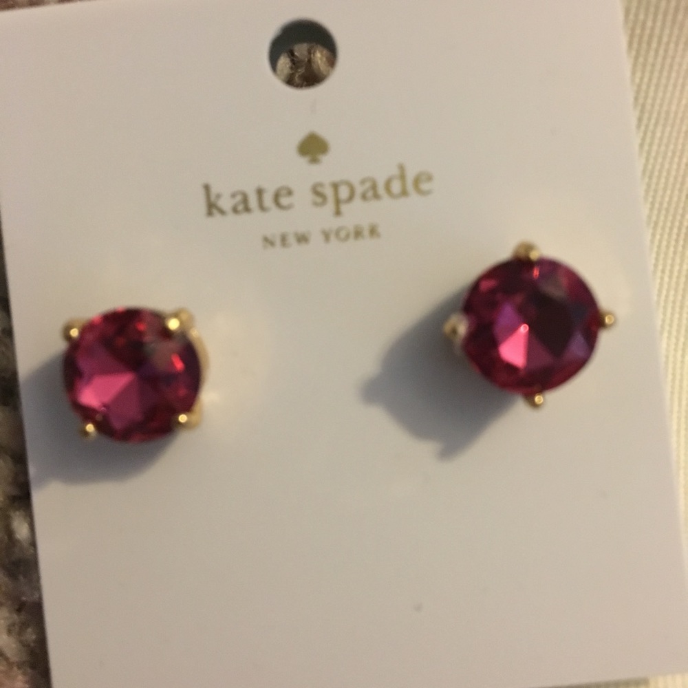 Pink Kate Spade studs